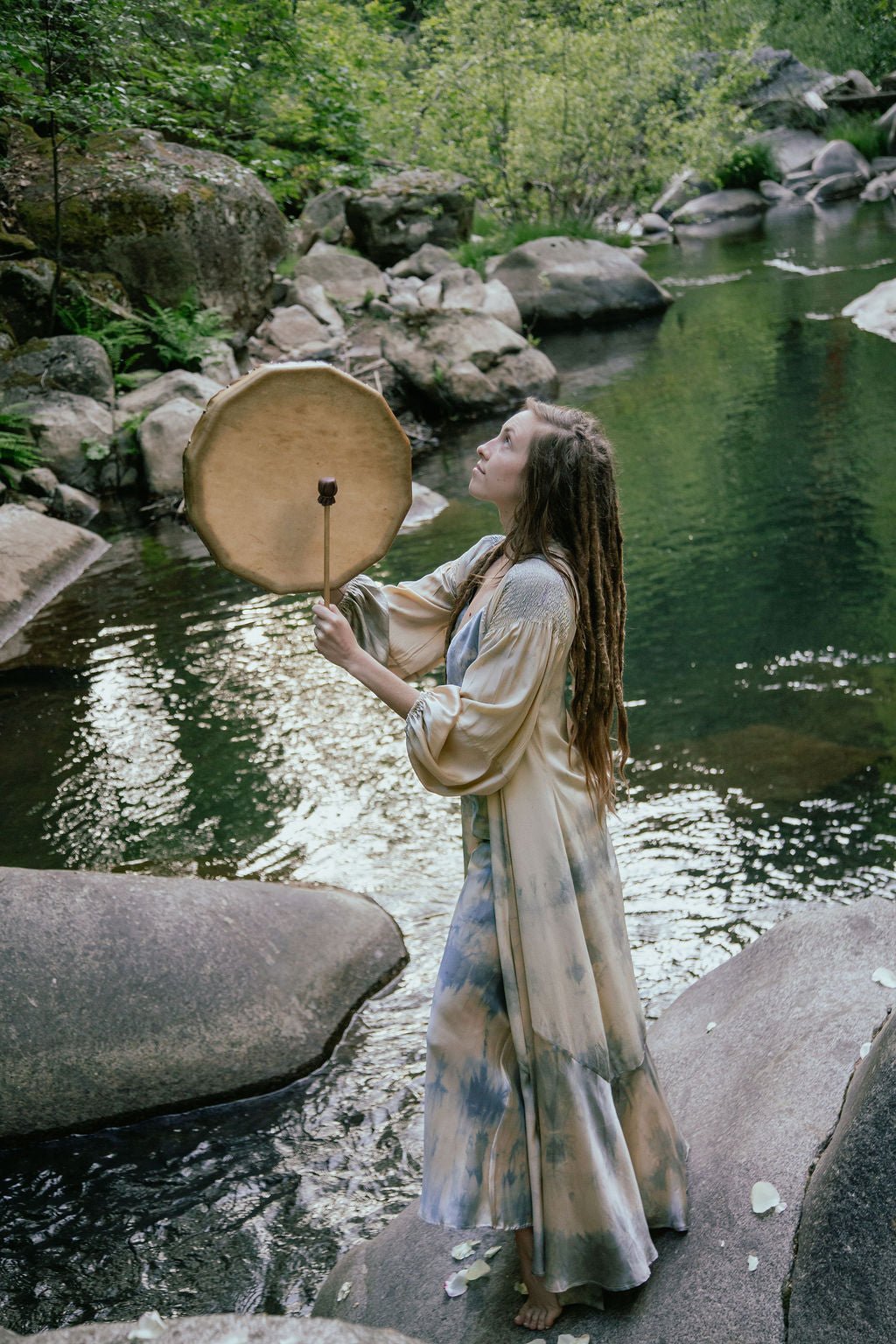 ASTRA Silk Kaftan Wrap Dress