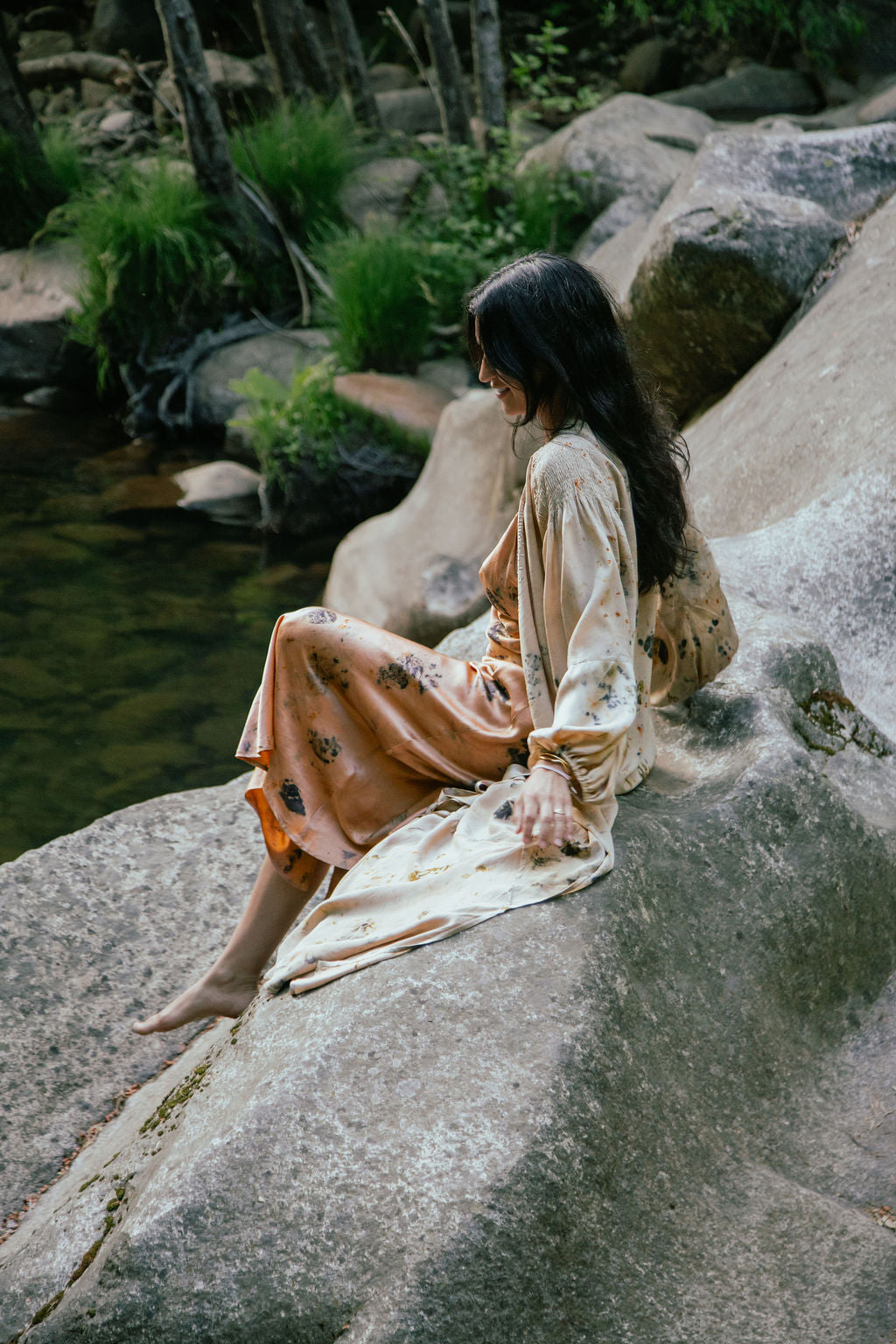 ASTRA Silk Kaftan Wrap Dress