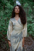 ASTRA Silk Kaftan Wrap Dress