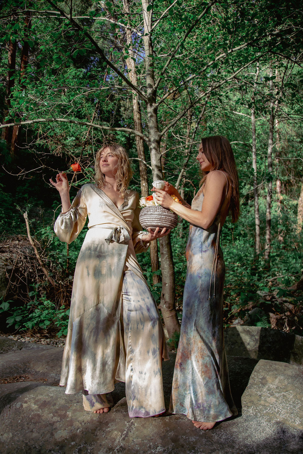 ASTRA Silk Kaftan Wrap Dress