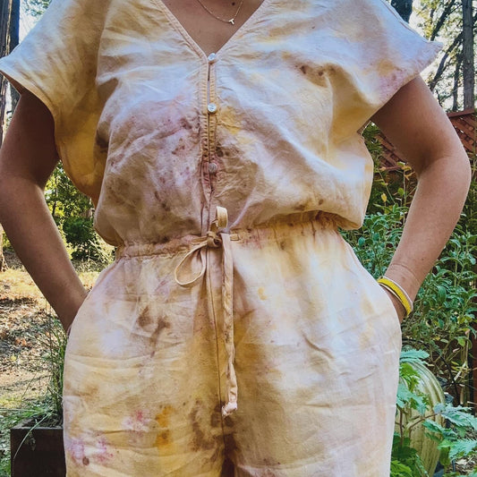 Sunset Linen Jumpsuit | L