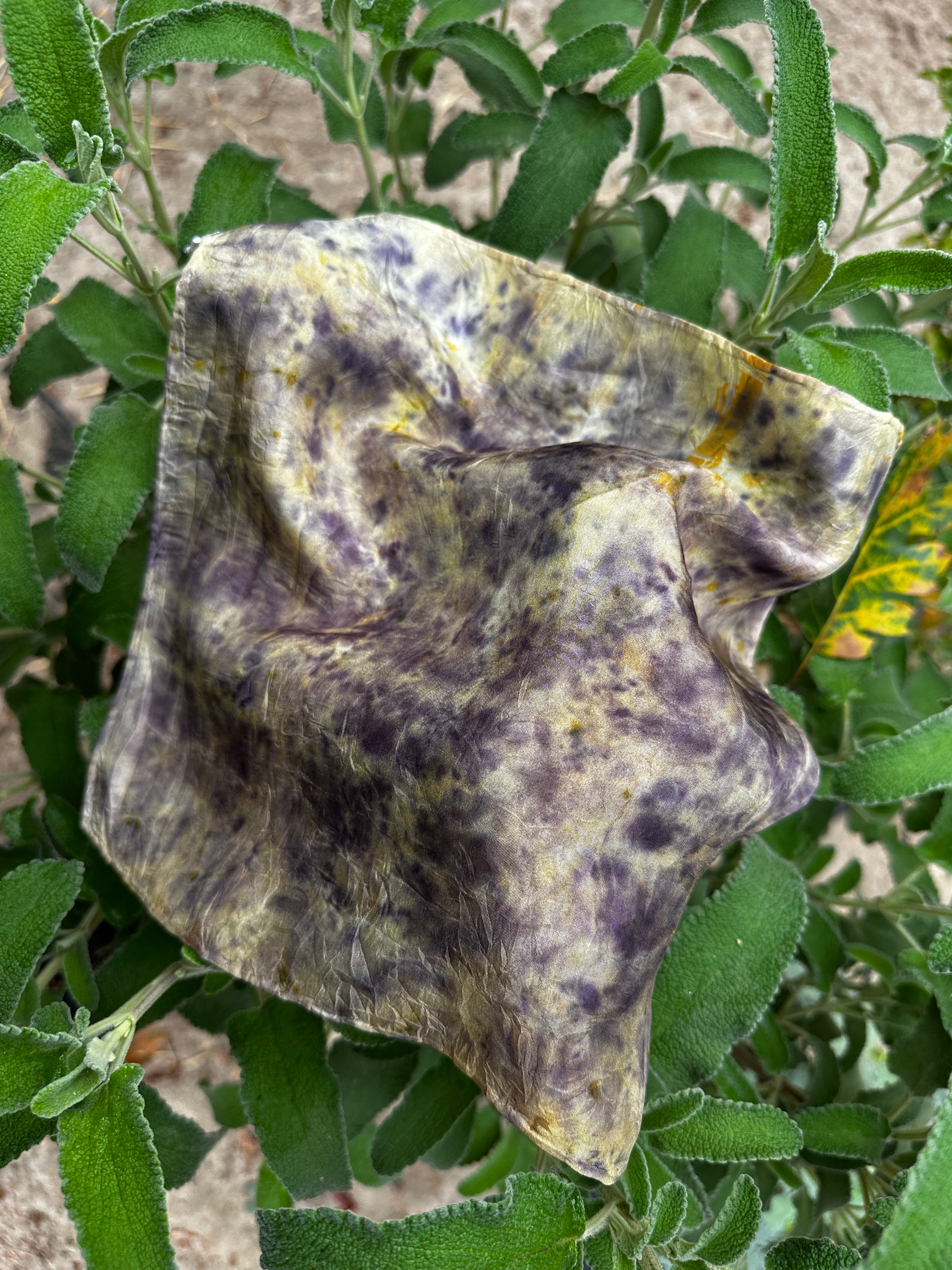 Botanical Dye Silk Bandana No. 1