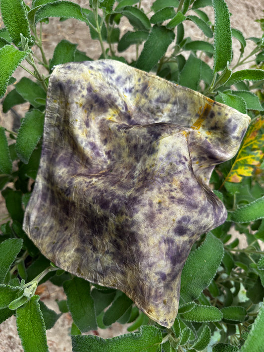 Botanical Dye Silk Bandana No. 1