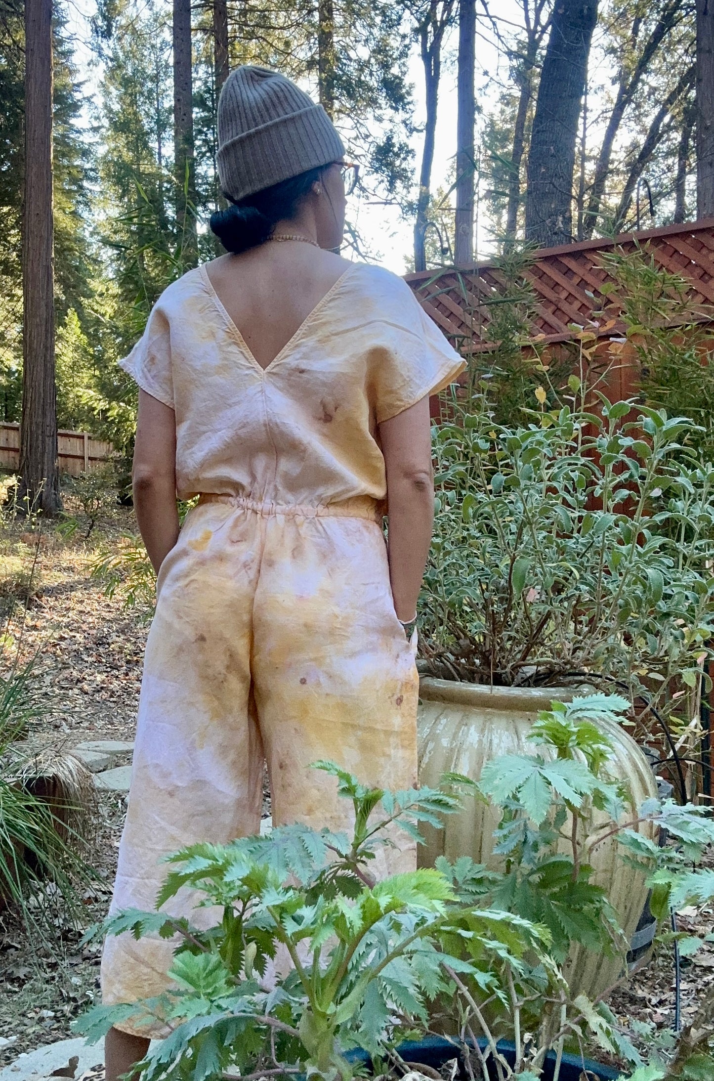 Sunset Linen Jumpsuit | L