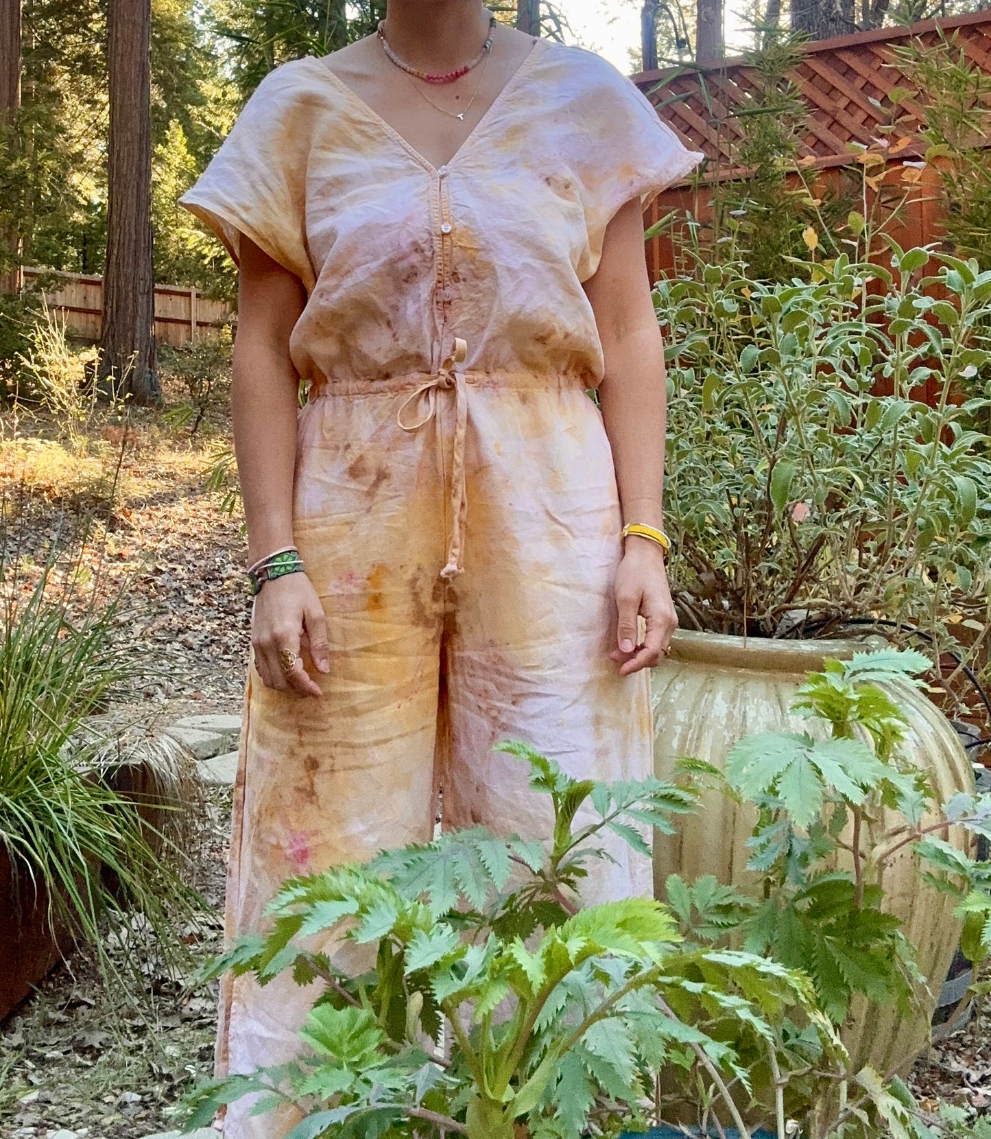 Sunset Linen Jumpsuit | L