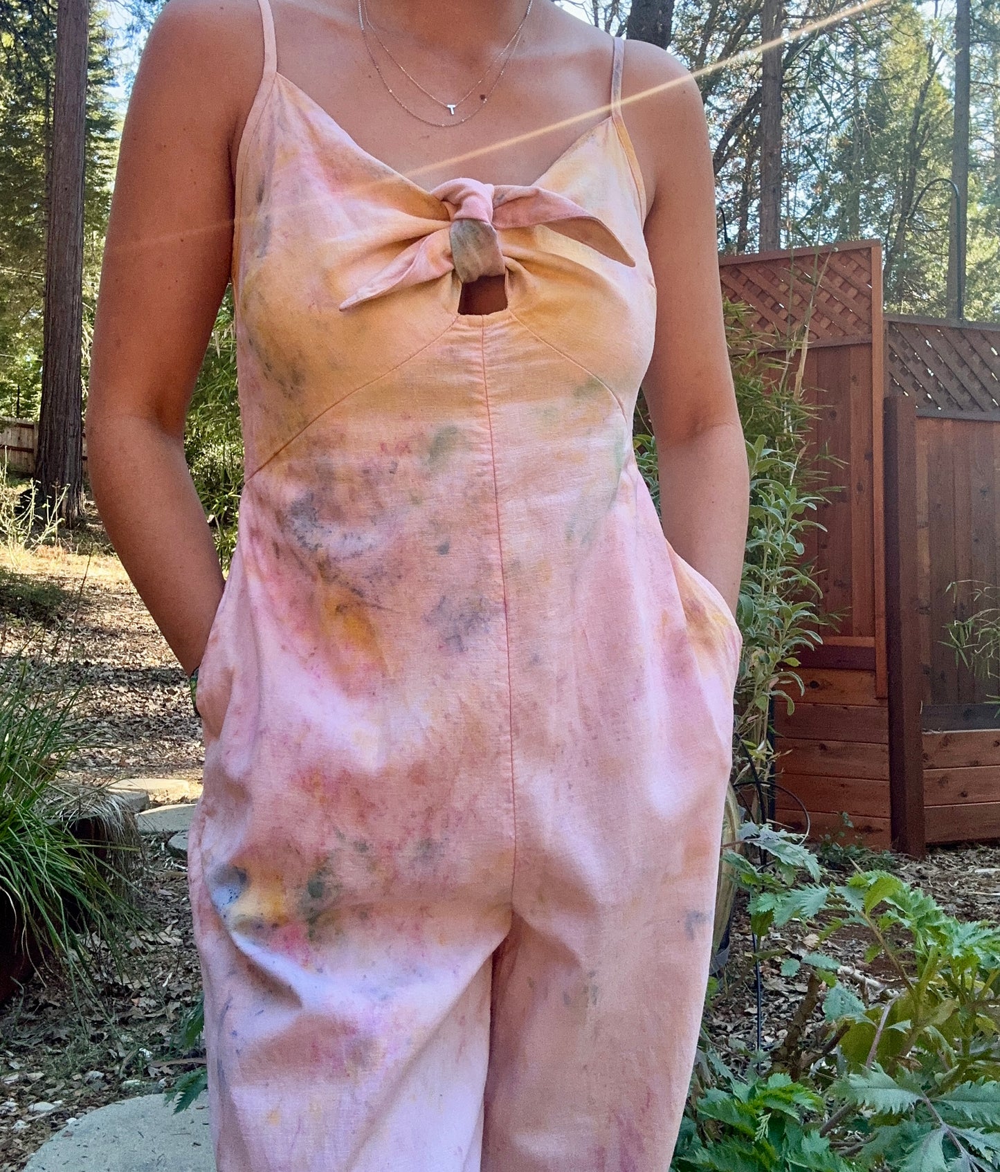 Rainbow Linen Jumpsuit | M