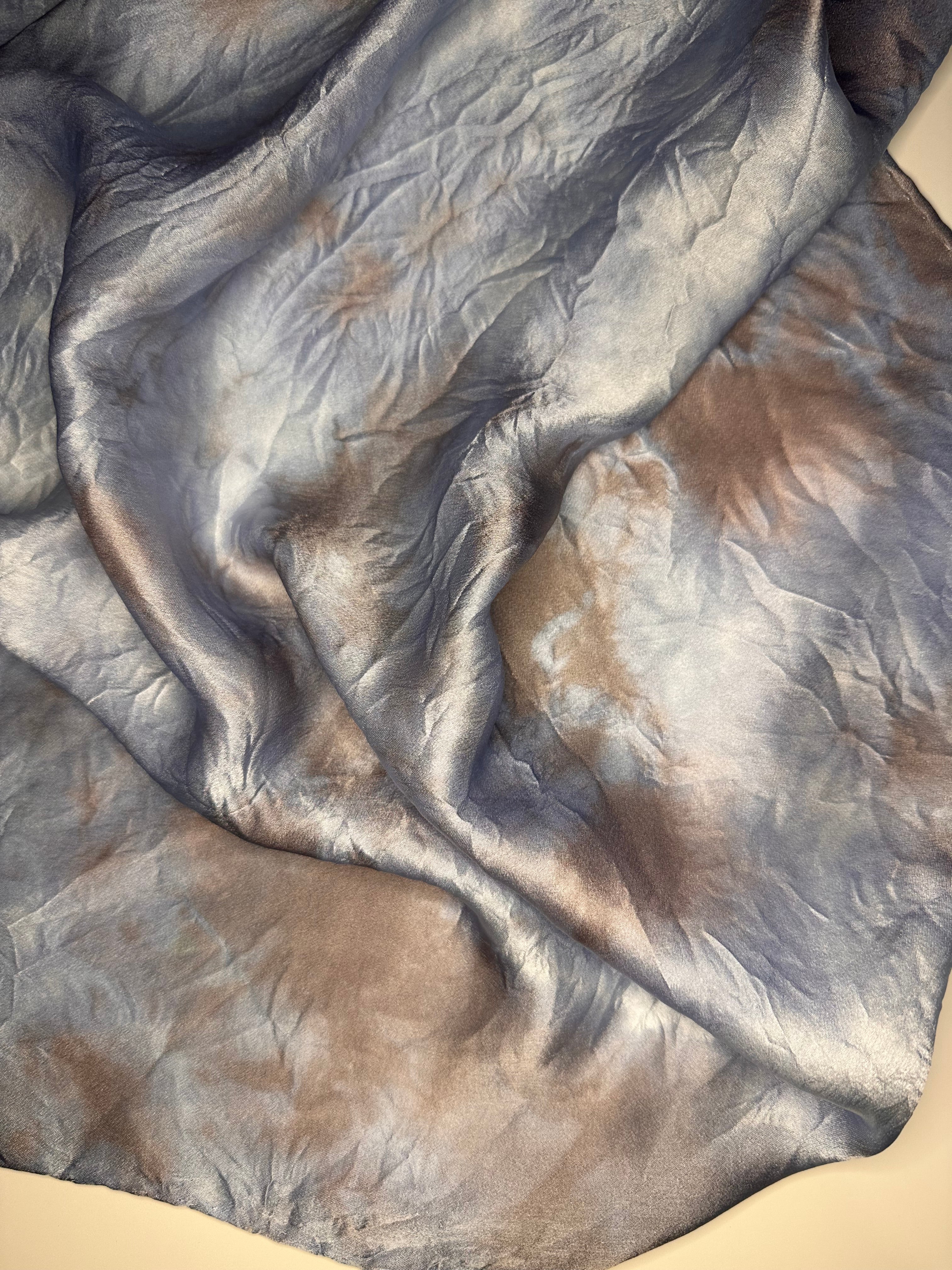 Ocean Dye Silk Scarf