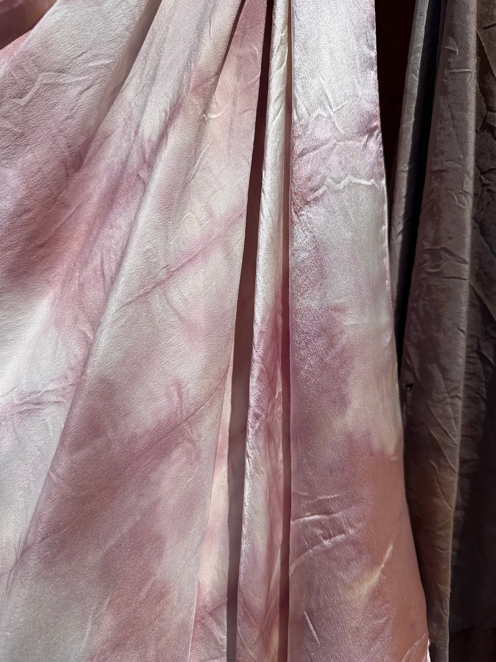 Pink Shibori Silk Scarf