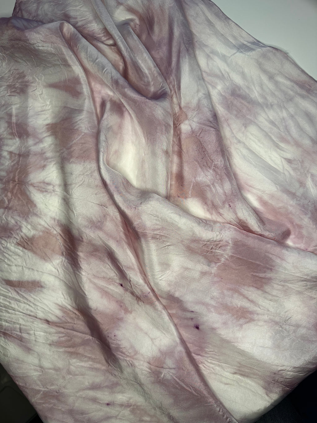 Pink Shibori Silk Scarf