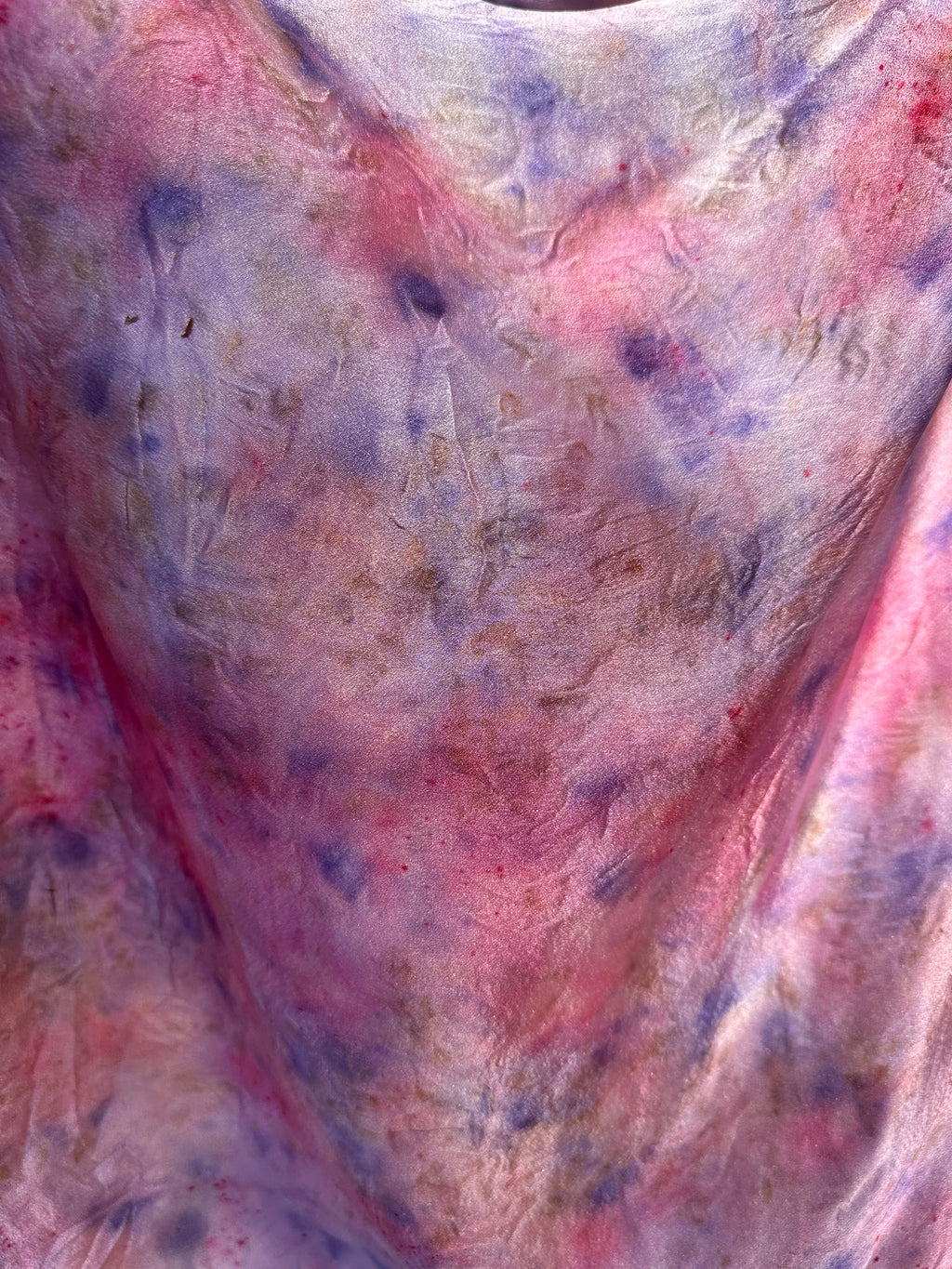 Purple Garden Silk Scarf