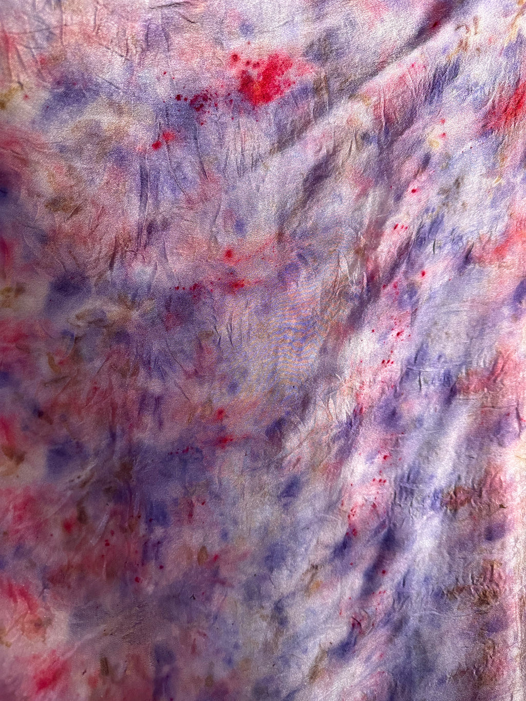Purple Garden Silk Scarf