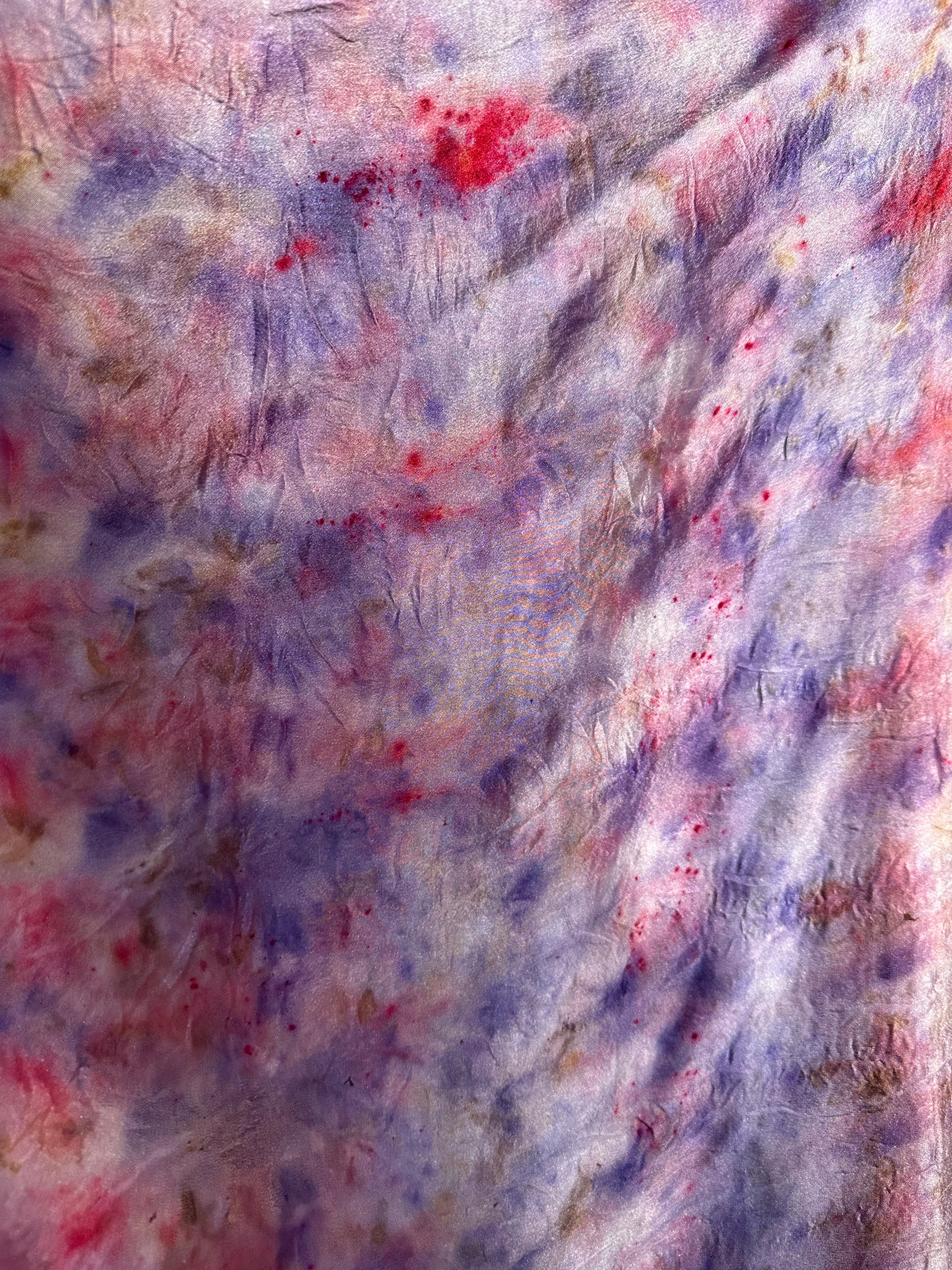 Purple Garden Silk Scarf