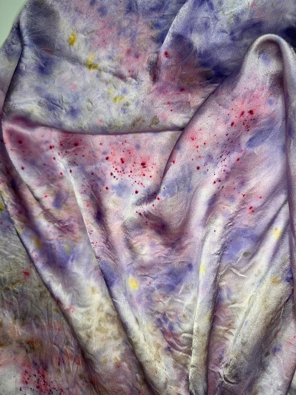 Purple Garden Silk Scarf