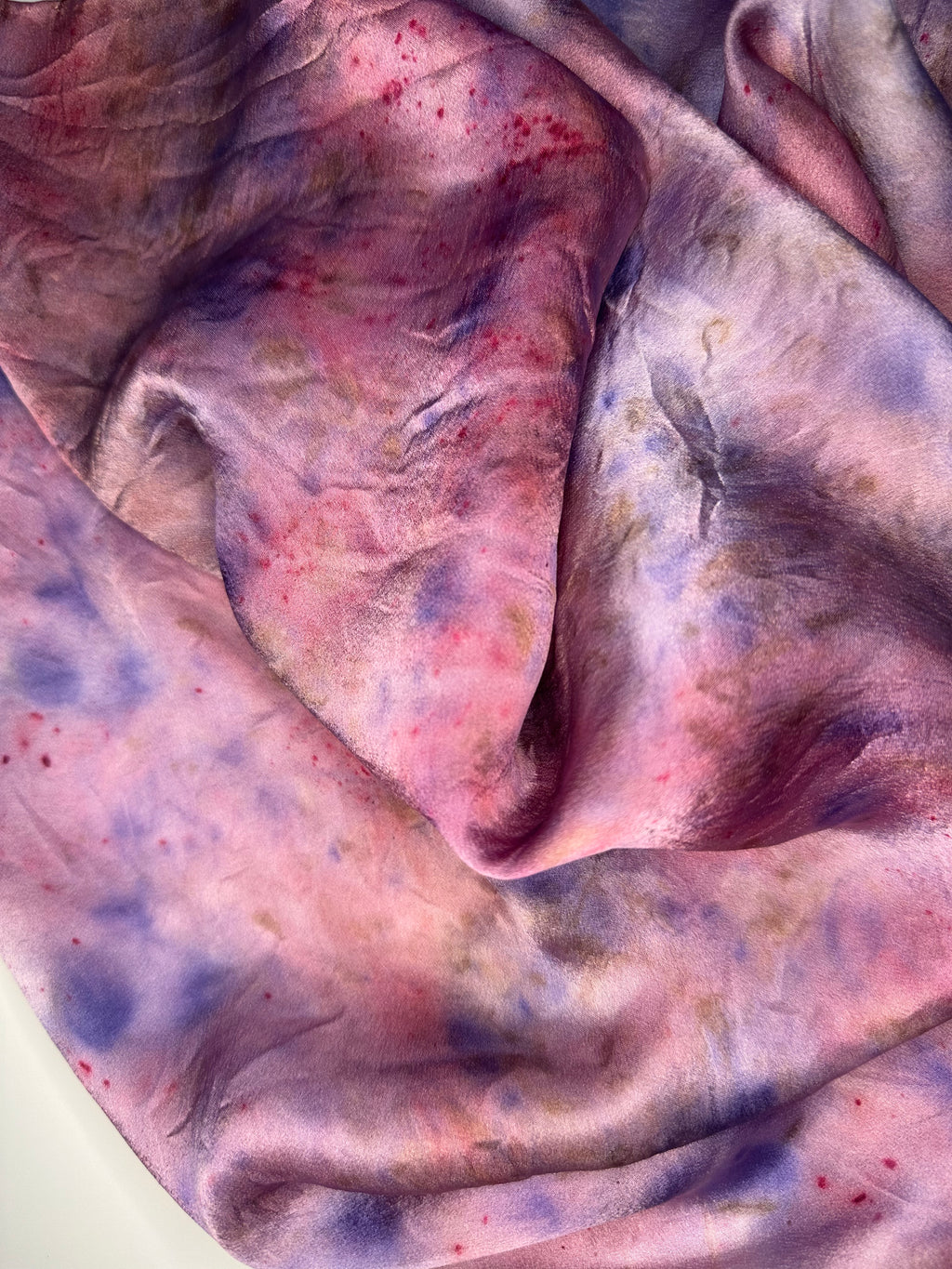 Purple Garden Silk Scarf