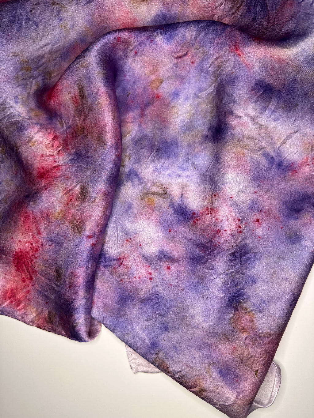 Purple Garden Silk Scarf